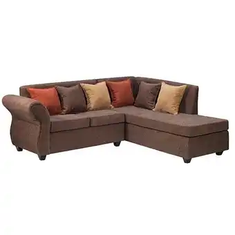 Abcdin Seccional derecho essenza isabella 5 cuerpos chocolate oferta