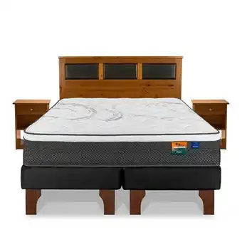 Abcdin Cama europea flex 2 plazas mallorca 150x200 cm + muebles toscana oferta