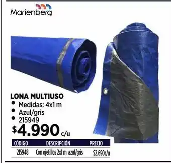 Construmart Lona multiuso oferta