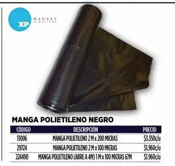 Construmart Polietileno negro 2000 mm x 0,2 micras oferta