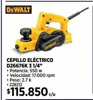 Construmart Cepillo eléctrico dewalt oferta