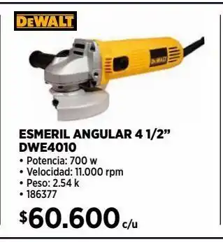 Construmart Esmeril angular 4 1/2 700 w oferta