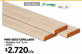 Construmart Pino cepillado seco 1 x 4 3,2 mt oferta