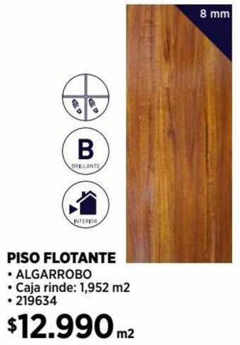 Construmart PISO FLOTANTE 8 mm oferta
