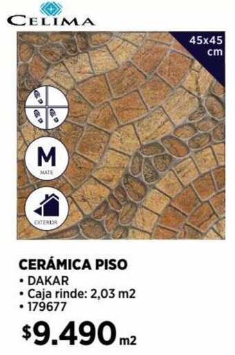 Construmart CERÁMICA PISO 45x45cm oferta