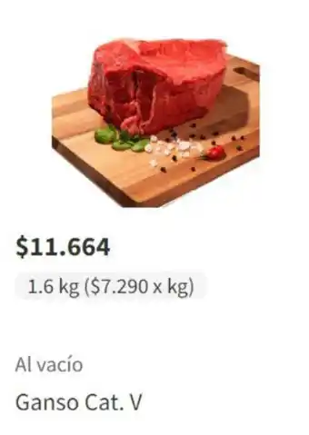 Santa Isabel Al vacío Ganso Cat. V oferta