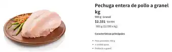 Santa Isabel Pechuga entera de pollo a granel kg oferta