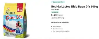 Santa Isabel Bebida Láctea Nido Buen Día 700 g oferta