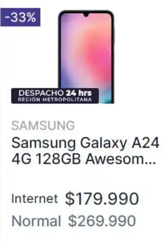 Abcdin Samsung Galaxy A24 4G 128GB Awesom... oferta
