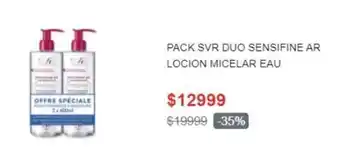 Salcobrand PACK SVR DUO SENSIFINE AR LOCION MICELAR EAU oferta