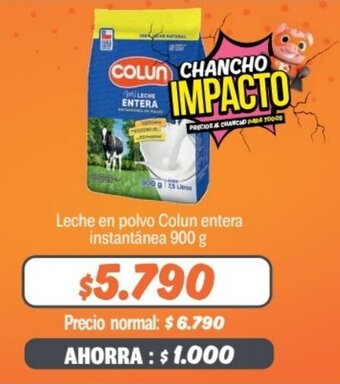 Mayorista 10 Leche en polvo Colun entera instantánea 900 g oferta