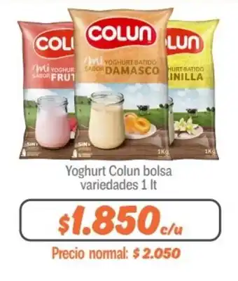 Mayorista 10 Yoghurt Colun bolsa variedades 1 It oferta