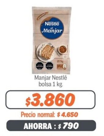 Mayorista 10 Manjar Nestlé bolsa 1 kg. oferta