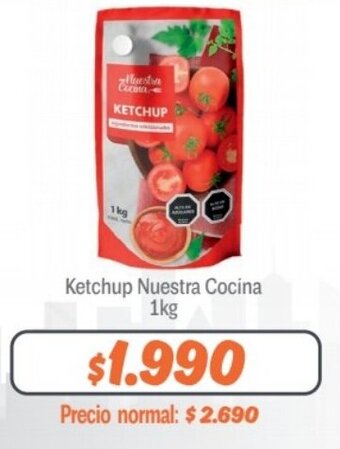 Mayorista 10 Ketchup Nuestra Cocina 1kg oferta