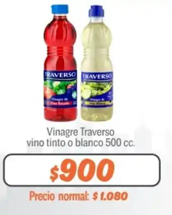 Mayorista 10 Vinagre Traverso vino tinto o blanco 500 cc. oferta
