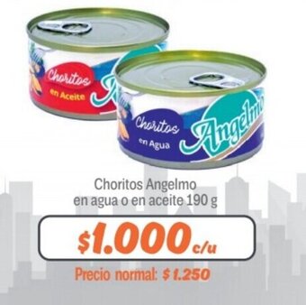 Mayorista 10 Choritos Angelmo en agua o en aceite 190 g oferta
