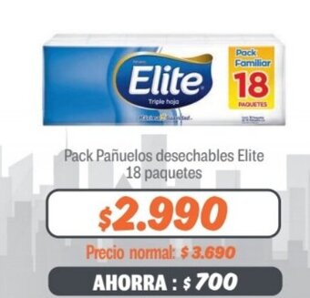 Mayorista 10 Pack Pañuelos desechables Elite 18 paquetes oferta