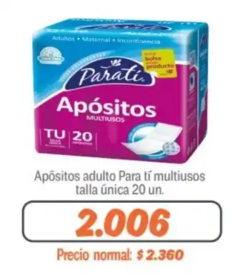 Mayorista 10 Apósitos adulto Para tí multiusos talla única 20 un. oferta