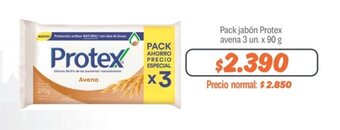 Mayorista 10 Pack jabón Protex avena 3 un. x 90 g oferta