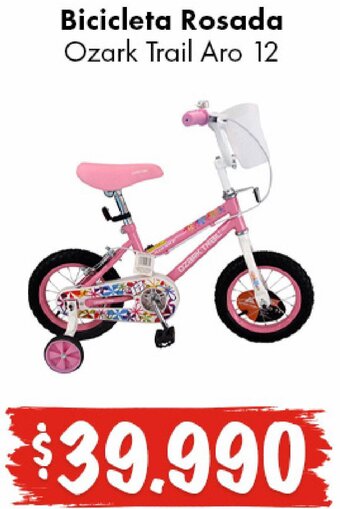 Super Bodega a Cuenta Bicicleta Rosada Ozark Trail Aro 12 oferta