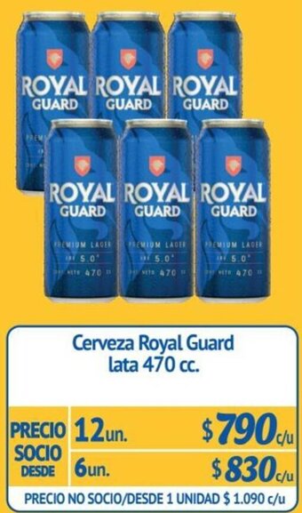 Alvi Cerveza Royal Guard lata 12un x 470 cc. oferta