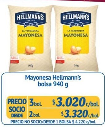 Alvi Mayonesa Hellmann's bolsa 940 g oferta