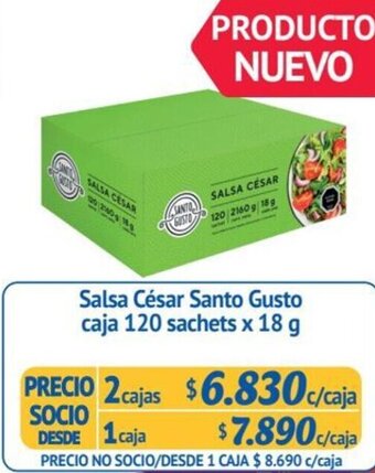 Alvi Salsa César Santo Gusto caja 120 sachets x 18 g oferta
