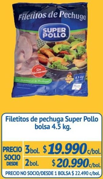 Alvi Filetitos de pechuga Super Pollo bolsa 4.5 kg. oferta