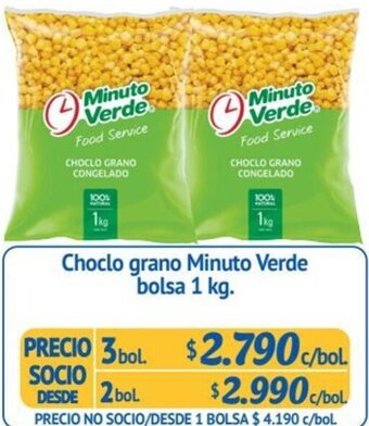 Choclo grano Minuto Verde bolsa 1 kg.