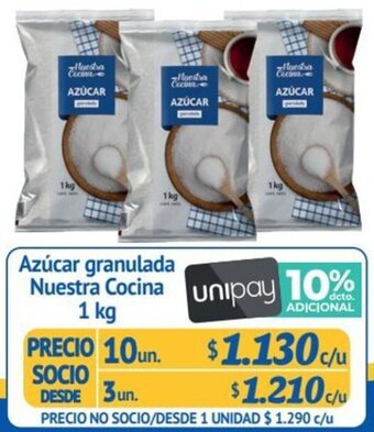 Alvi Azúcar granulada Nuestra Cocina 10un x 1 kg oferta