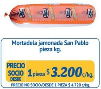 Alvi Mortadela jamonada San Pablo pieza kg. oferta