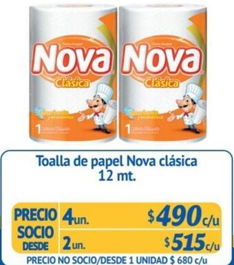 Alvi Toalla de papel Nova clásica 12 mt. x 4un oferta