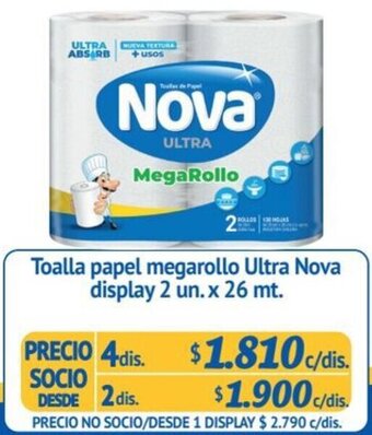 Alvi Toalla papel megarollo Ultra Nova display 2 un. x 26 mt. x 4dis oferta