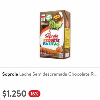 Lider Soprole Leche Semidescremada Chocolate R... oferta