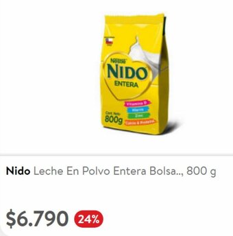 Lider Nido Leche En Polvo Entera Bolsa.., 800 g oferta