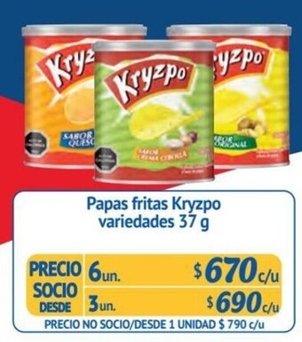 Alvi Papas fritas Kryzpo variedades 37 g x 6 un. oferta