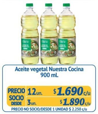 Alvi Aceite vegetal Nuestra Cocina 900 ml. x 12 un. oferta