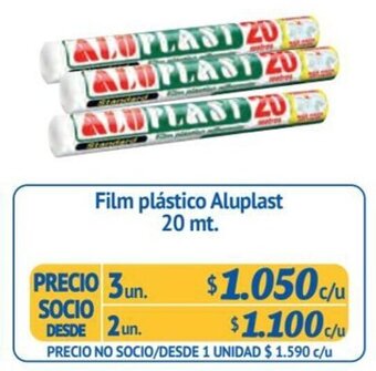 Alvi Film plástico Aluplast 20 mt. x 3 un. oferta