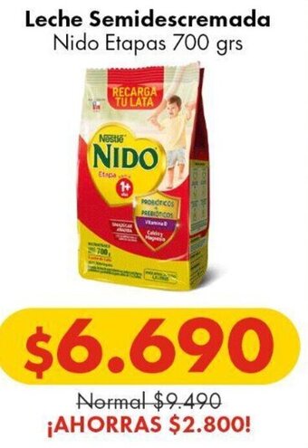 Super Bodega a Cuenta Leche Semidescremada Nido Etapas 700 grs oferta