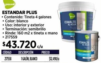Construmart ESTANDAR PLUS 4 galones oferta