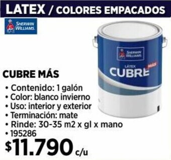 Construmart CUBRE MÁS 1 galón oferta