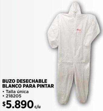 Construmart BUZO DESECHABLE BLANCO PARA PINTAR oferta