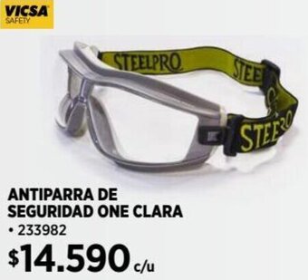 Construmart ANTIPARRA DE SEGURIDAD ONE CLARA oferta
