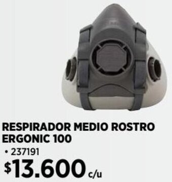 Construmart RESPIRADOR MEDIO ROSTRO ERGONIC 100 oferta