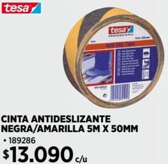 Construmart CINTA ANTIDESLIZANTE NEGRA/AMARILLA 5M X 50MM oferta