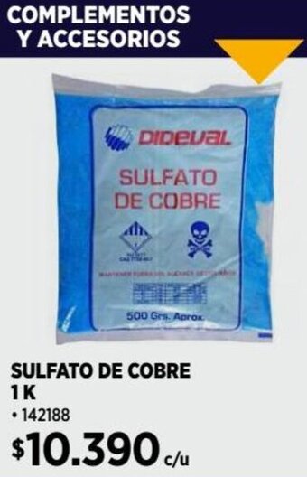 Construmart SULFATO DE COBRE 1K oferta