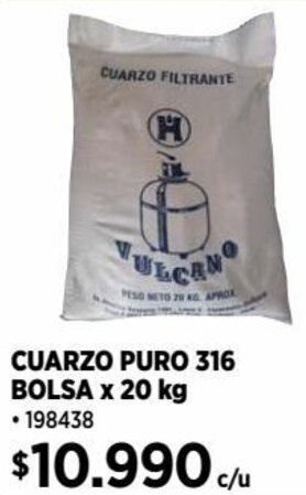 Construmart CUARZO PURO 316 BOLSA x 20 kg oferta