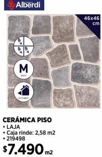 Construmart CERÁMICA PISO 46x46cm oferta