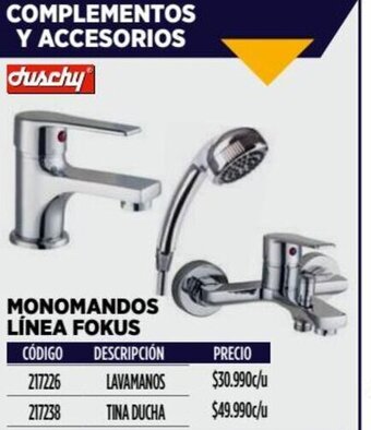 Construmart MONOMANDOS LÍNEA FOKUS LAVAMANOS oferta