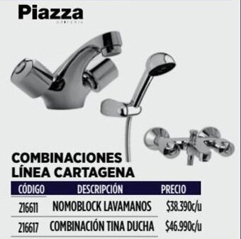Construmart Piazza COMBINACIONES LÍNEA CARTAGENA NOMOBLOCK LAVAMANOS oferta